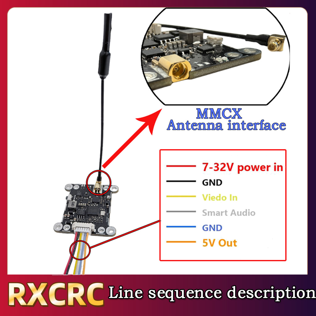 RXCRC 5.8G モジュール 48CH 1.6W VTX - Drone Rc Toy のレビューと価格