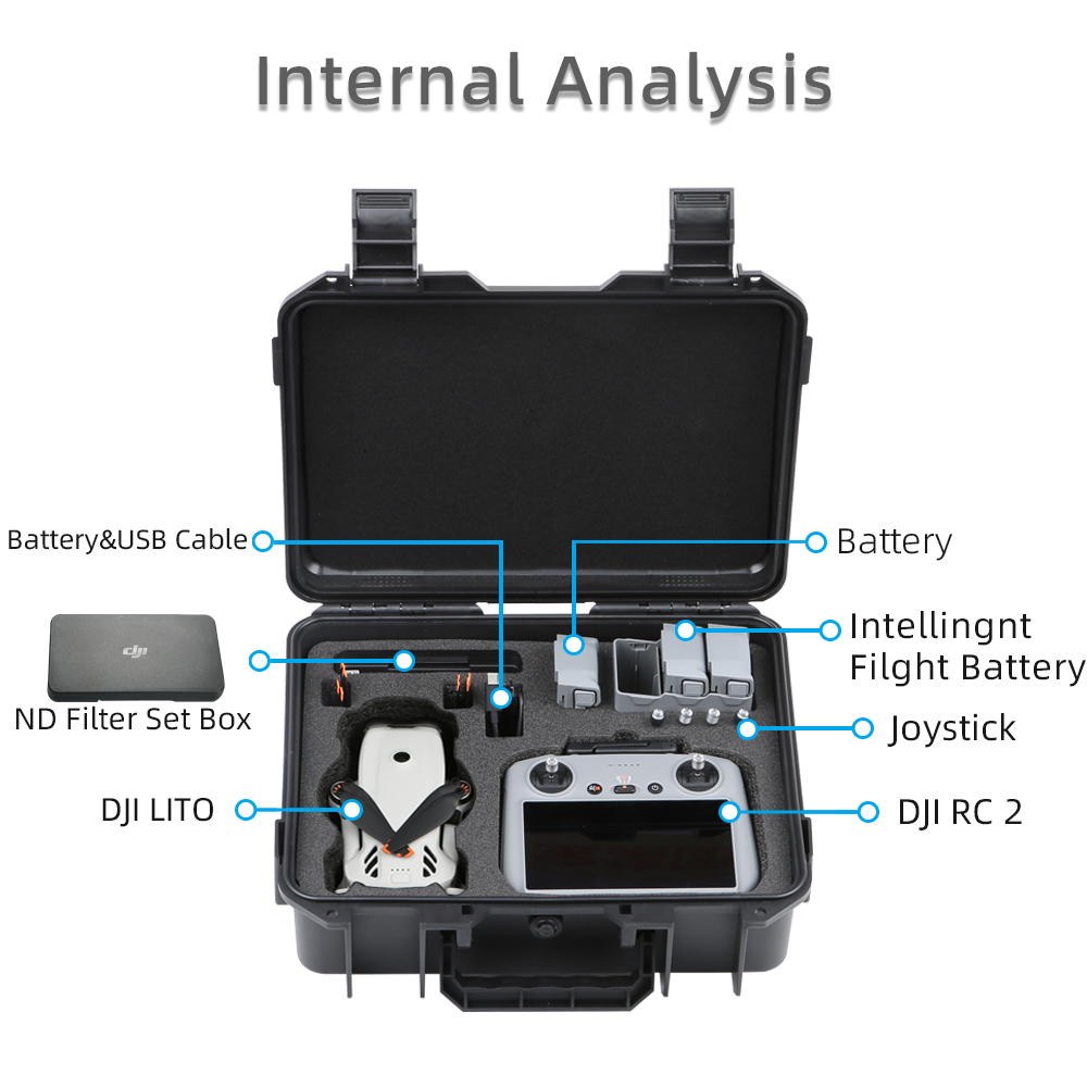 DJI LITO 1 X1ドローン用ハードシェル収納ケース、 - Drone Rc Cover のレビューと価格