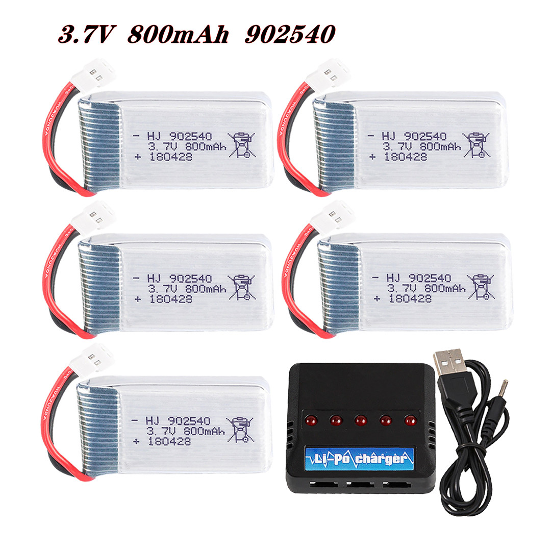 3.7V 800mAh 902540 25C リポバッテリー - Drone Rc Leading のレビューと価格